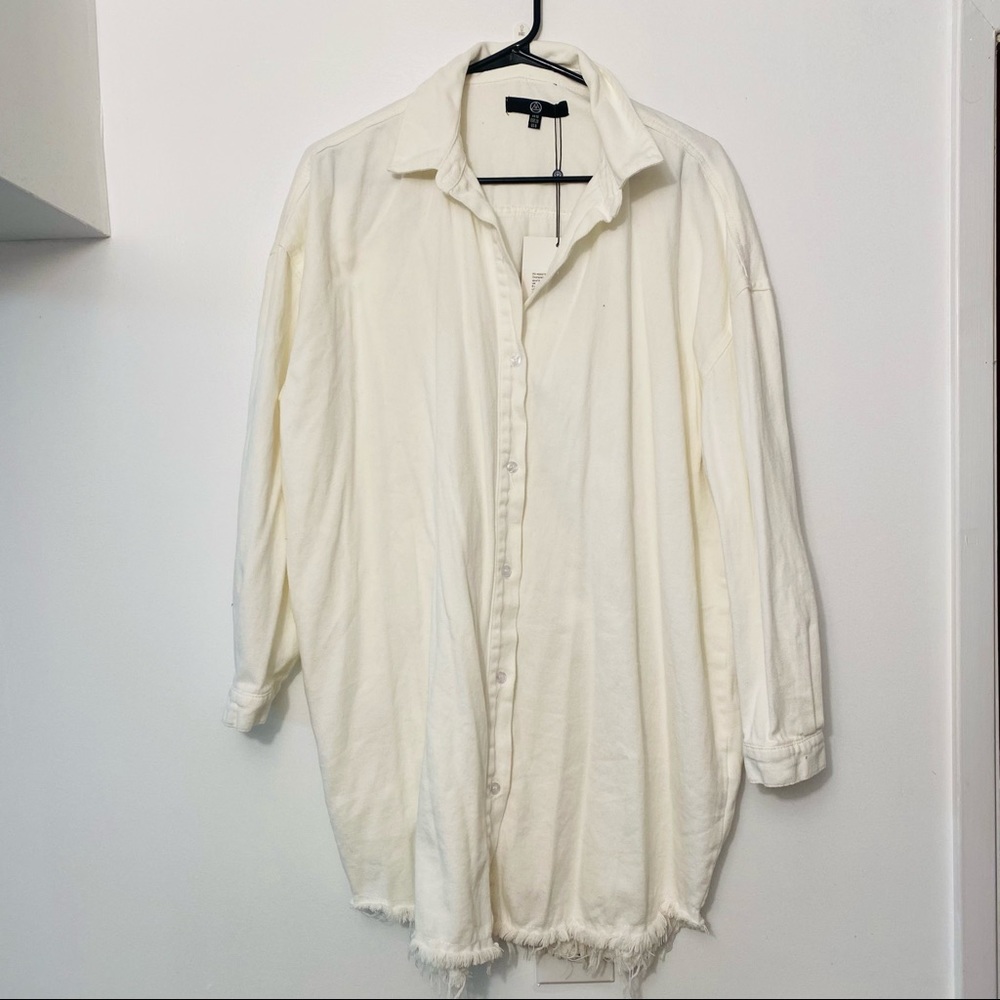 NWT Lightweight denim shirt jacket/ shirt dress